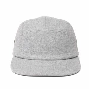 LE CHÂTEAU - Minimalist Grey Cotton 5-Panel Cap | Adjustable